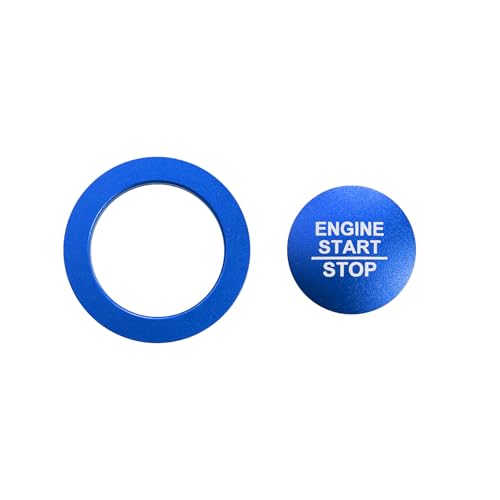 Garniture alu bouton démarrage Honda Civic 2022 2023 2024 2025 bleu