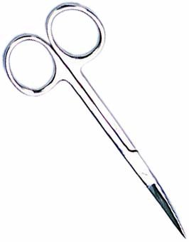 HAWK 4 ½" IRIS SCISSORS WITH CURVED BLADES - SC75452