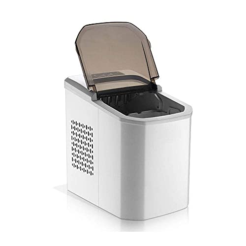 Máquina fabricadora de hielo de sobremesa, 15 kg en 24 horas, eléctrica portátil con 2 tamaños seleccionables de cubos para cocina y hogar miniatura 1
