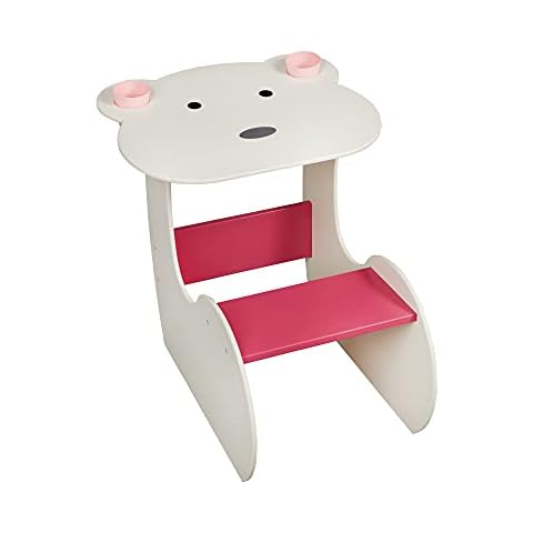 Childrens Desk And Chair Wooden Kids Desk And Chair Childs Activity-Umay Study Desk (Pink) Cover