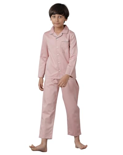 Image of Under Fourteen Boys Cotton Night Suit Set | Soft Breathable 2Pcs Sleepwear /Nightwear /Sleepsuit /Loungewear Co-Ord | Checks Top & Pyjama | Elastic Waist & Pockets | Multicolor Pajama Party & Gifting Set