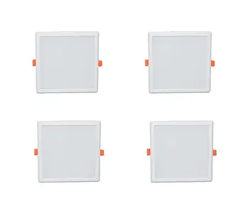 Swift Lite LED Light Pack of ? 4, 15 Watts ? Square Panel Light - NW (P4 - NW - 15W SPL)