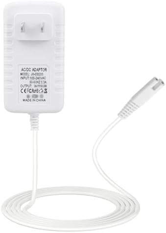 Charger for Waterpik Water Flosser Cordless WP360 WP360W WP462 WP462W WP450 WP450W, Water Flosser Replacement Charger Power Cord (5ft, White)