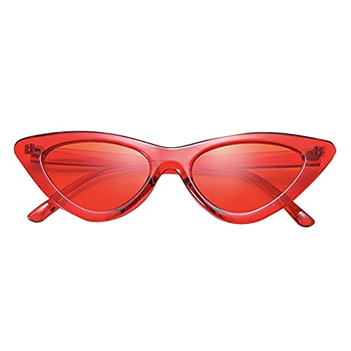 Spacelab Translucent Cat Eye Sunglasses (Red), Medium