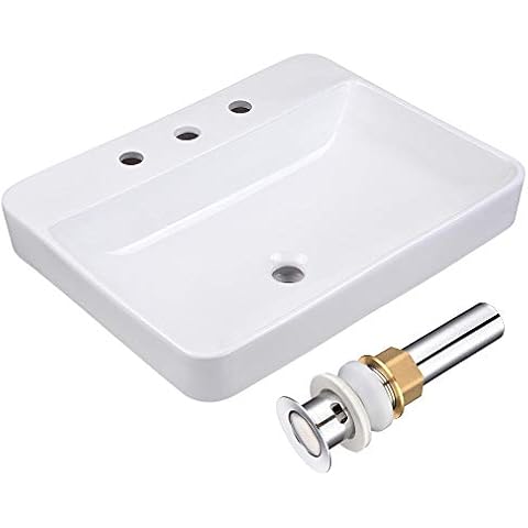 Aquaterior 23"x18" Rectangle Drop In Bathroom Vessel Sink Cover