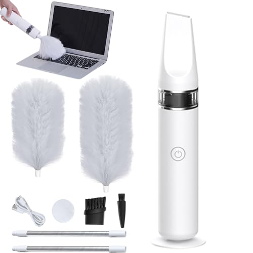 Spin Duster - 4.7 * 4.7 * 26.7cm 360° Rotation Feather Duster USB Charging - Multifunction Dust Collector Cleaning Brush for Cleaning Home Officé