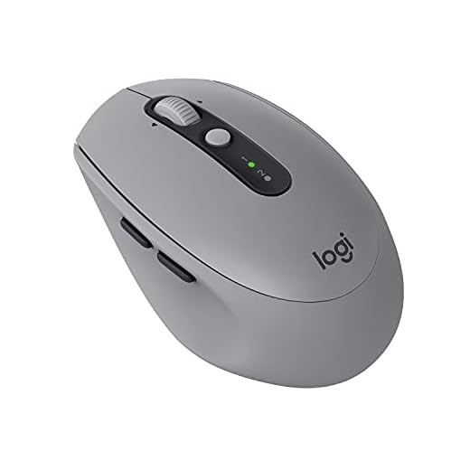Logitech M590 Souris Sans Fil Silencieuse Multidispositif, Bluetooth, USB 2,4 GHz, Capteur Optique 1000 PPP, Pile 2 ans, 5 Boutons, Compatible PC, Mac, Ordinateur Portable - Gris