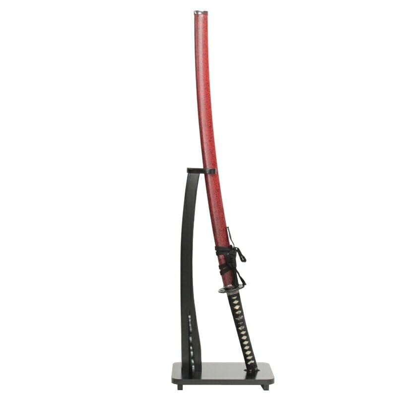 Amazon.co.jp: 美術刀剣 模造刀 石目シリーズ 赤石目 掛け台・刀袋付