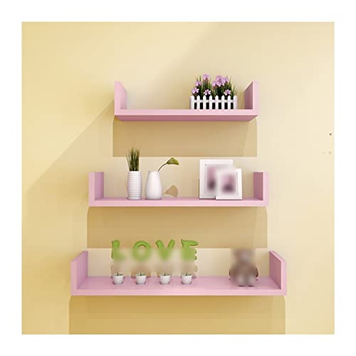 Étagère murale de rangement rose pour optimiser l'espace et ranger les livres - 2
