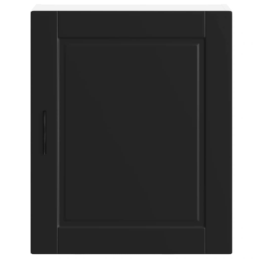 Porto szafki kuchenne wiszące 2 szt. czarne materiał drewnopochodny 50 x 31 x 60 cm przestrzeń do przechowywania szafka ścienna z drzwiczkami do kuchni jadalni i organizer