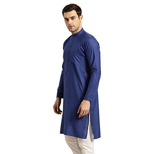 Image of SOJANYA Men's Cotton Straight Fit Casual(Since 1958 Solid Kurta Crafted for Elegance
