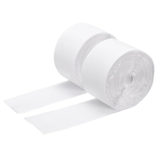 Image of 2 Inch x 15 Feet Hook and Loop Strips with Adhesive, Double Sided Nylon Self Adhesive Tape for Home Office School and Crafting, Prevent Sofa Cushions, Mats, Mattresses from Sliding, White