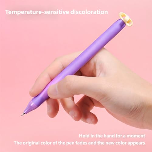 Bolígrafo retráctil gel 0.5 mm termocrómico 4 unidades miniatura 6