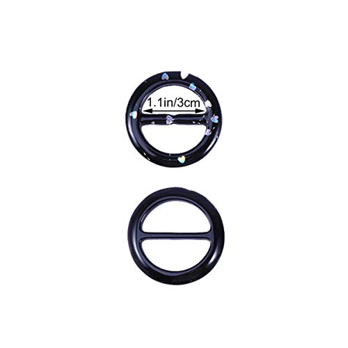 BESTOYARD 9 peças cachecol redondo fivela, camiseta, cachecol, argola para roupas, cachecol, chapéus