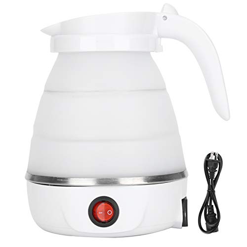 Kettle, Portable Folding Water Boiler 400W for Home Office for US Plug 110V(white, British Flag Type)