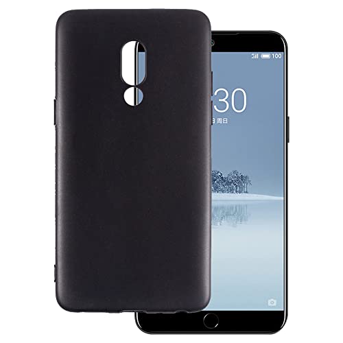 OAGELIM Funda Compatible con Meizu 15 Plus Case Antigolpes con Cubierta Protectora Flexible de TPU Suave y Resistencia a Arañazos con Protección (Negro)