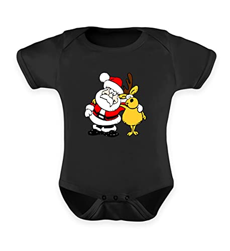 Body de Noël pour bébé motif renne noir, cadeau de naissance