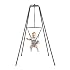Jolly Jumper Elite (Grey Safari) Baby Exerciser - Sturdy Frame, 6 ft Tall Stand Baby Jumper, Indoor and Outdoor Exercise Saddle Seat, Adjustable Height, for Infants up to 28lbs