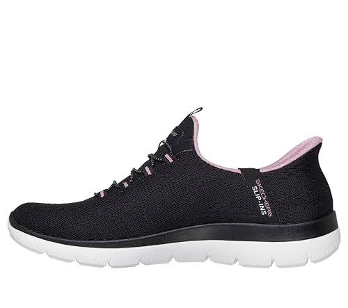 Skechers Women's Summits-Dream Chaser Hands Free Slip-Ins Sneaker, Black/Mauve, 9 Wide - image 2
