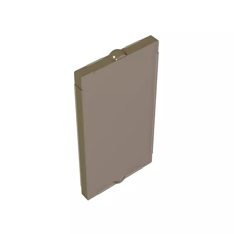 Gobricks 60602 Door Glass for Window 1x2x3 Flat Front 50 Pieces GDS-879 Compatible with Lego Building Blocks Color:Trans Black