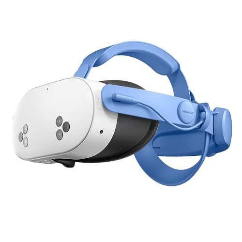 Image of ANNAPRO Battery Head Strap Compatible with Meta Quest 3S /Quest 3, Elite Strap with 6500mAh Battery Fast Charging for Meta Quest 3S /3 Accessories, Enhance Comfort and Extend Playtime, Blue
