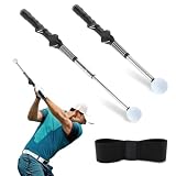 NINEFOX Retractable Golf Tempo Trainer Stick...