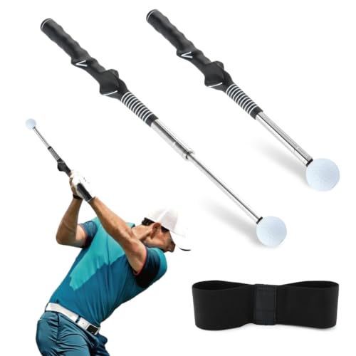 NINEFOX Retractable Golf Tempo Trainer Stick...