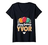 Photo Gallery donna buon compleanno dicendo yvor maglietta con collo a v Photo Gallery donna buon compleanno dicendo yvor maglietta con collo a v