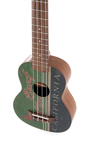 Gewa Ukulélé soprano Manoa Seaside K-SO-SC Surf Club avec sac rembourré - Les Beatles, Paul McCartney, John Lennon, RIngo Starr, George Harrison Gewa Ukulélé soprano Manoa Seaside K-SO-SC Surf Club avec sac rembourré – Image 5