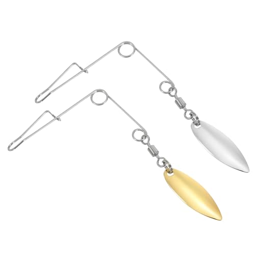 Fil de pêche spinnerbait avec lame feuille de saule PATIKIL pour carnassiers