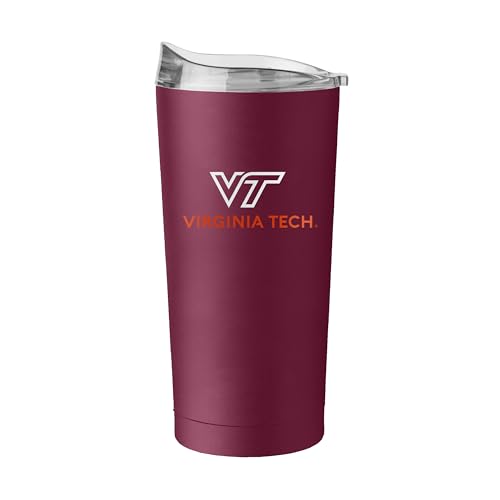 Image of Logo Brands NCAA 20 oz Powder Coat Stainless Tumbler -Double-Wall Insulated Everday Tumbler for Hot or Cold Drinks, High Lip Lid, Team Color