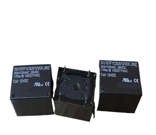 Relais 5 broches WJ107F1CS2012VDC.80Z T73 12V 20A composant électronique