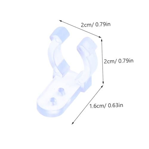 GETAJGHSD 20個 ストリップライト用透明クリップ 簡単固定で工具不要 対応 丈夫な固定力 照明器具やワイヤー隠しに 家用および商業用シーン対
