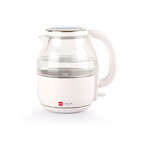 Image of Cello Quick Boil Glossy H2O Electric Glass Kettle, 1.2 litres, 1200 W, White, Large (CLO QK BL GLSY H2O)