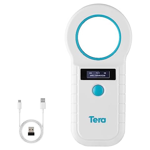 Tera Pet Microchip Scanner with OLED Display Cover