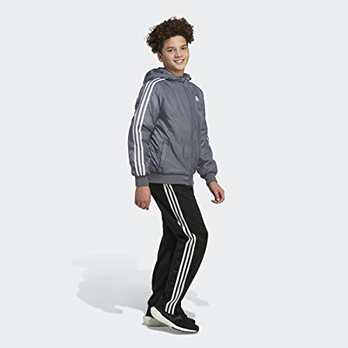Image of adidas boys Zip Front Classic Bomber Hooded Jacket