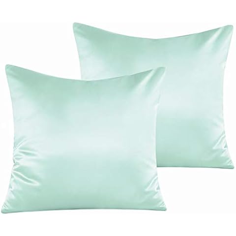 NTBAY Satin Throw Pillow Covers Cover