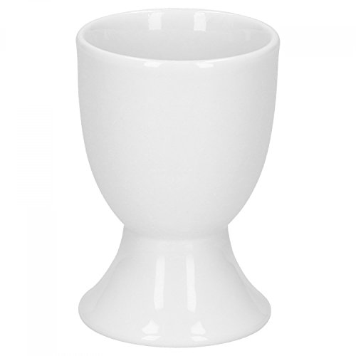 van Well Lilli 6-er Set Eierbecher Porzellan Weiß 50mm – Eierhalter mit klassischem, Design - für die elegante Frühstückstafel oder Frühstückstisch - für Restaurants, Hotels oder zu Hause – Bild 3