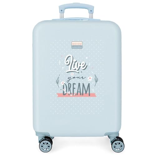 Movom Live Your Dreams Maleta De Cabina Azul 38x55x20 Cms Rígida Abs Cierre De Combinación Lateral 35l 2 Kgs 4 Ruedas Dobles Equipaje Mano Movom Live Your Dreams Maleta De Cabina Azul 38x55x20 Cms Rígida Abs Cierre De Combinación Lateral 35l 2 Kgs 4 Ruedas Dobles Equipaje Mano