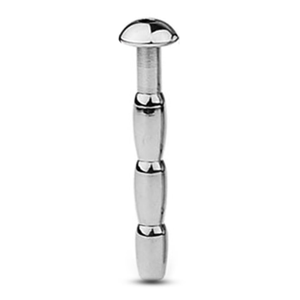 BDSMAGE Dilatatore Uretrale Cavo in Acciaio Inossidabile, Dilatatori Uretrali Uomo Stimolatore del Glande Masturbazione Giocattolo Sessuale Erotico per Uomini (6mm)