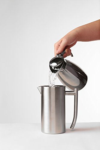 Frieling USA Double Wall Stainless Steel French Press Coffee Maker with Zero Sediment Dual Screen, Polished, 8-Ounce - Thumbnail 4