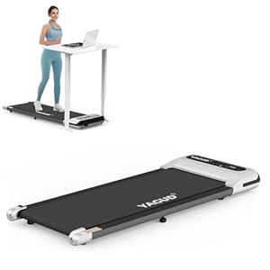 Under Desk Treadmill, Walking Pad for Home and Office, 2.5 HP Portable Walking Jogging Running Machine with Remote Control and LED Display, Sliver