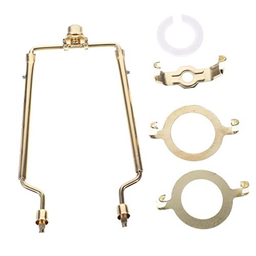 Gadpiparty Kit De Arpa Para Lámpara De Escritorio y Pie, Soporte De Hierro Resistente Para Pantallas Ajustables, Compatible Bombillas E14 y E26, Uso Recomendado En Hogares y Espacios De Traba