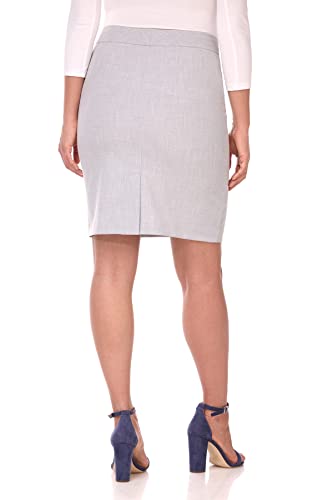 Rekucci Women's Desk to Dinner Stretchy Pencil Skirt with Zipper Detail3