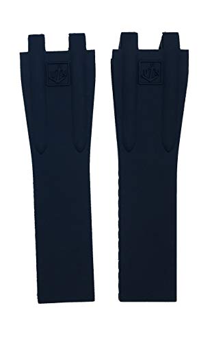 20x26mm Watch Band Strap Compatible with Ulysse Nardin El Toro | Free Spring Bar Tool (Black)