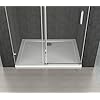 Durovin Bathrooms 1000mm Frameless Shower Door - 8mm Thick Transparent Safety Glass - Side Aluminium Bracket Mount