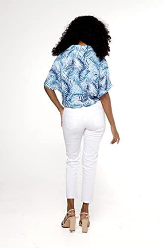 Image of Hawaii Hangover Family Matching Hawaiian Clothes, Simply Blue Leaves | Family matching Hawaiian outfits, Simply Blue Leaves, lightweight rayon, machine washable, tropical leaf print, luaus