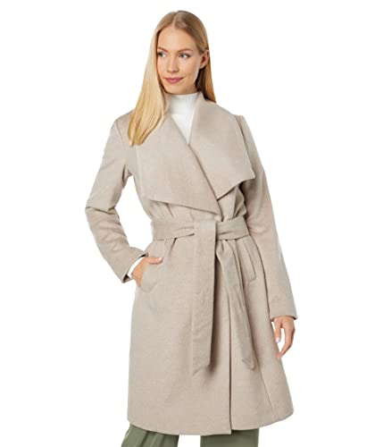Image of Cole Haan Women's Belted Wool Blend Wrap Coat