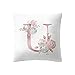 Pageantry Kissenhülle Dekokissen Fall Throw Pillow Covers Bettwäsche Für Autos Sofakissen Kinder Zimmer Dekoration Brief Kissen Englische Alphabet Kissenbezüge 45 x45cm