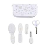 Real Madrid Baby Grooming Kit | Case with Comb, Soft Brush, Scissors, Nail Clippers and Files | Compact with Club Design | Children from +0 Months | Official License